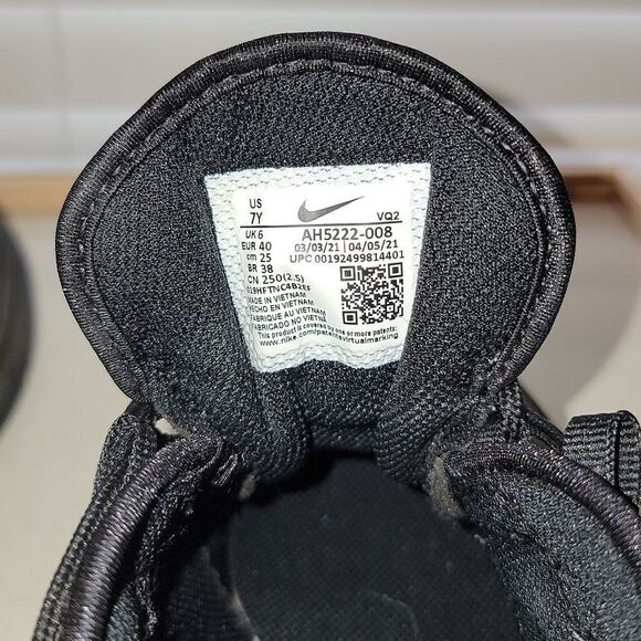 Nike Air Max Axis Triple Black Trainer Shoes AH5222-008 Size 7Y Womens 8.5 - Picture 5 of 14